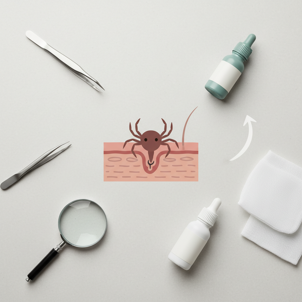 Ką daryti, jei įkandime liko erkės galva: gydytojų patarimai