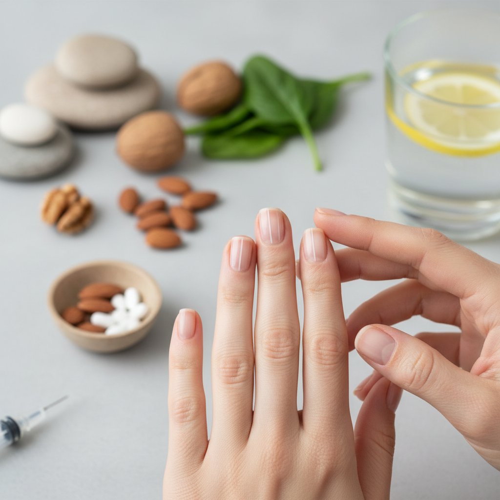 Ką gali išduoti vertikalios linijos ant nagų: kada metas sunerimti