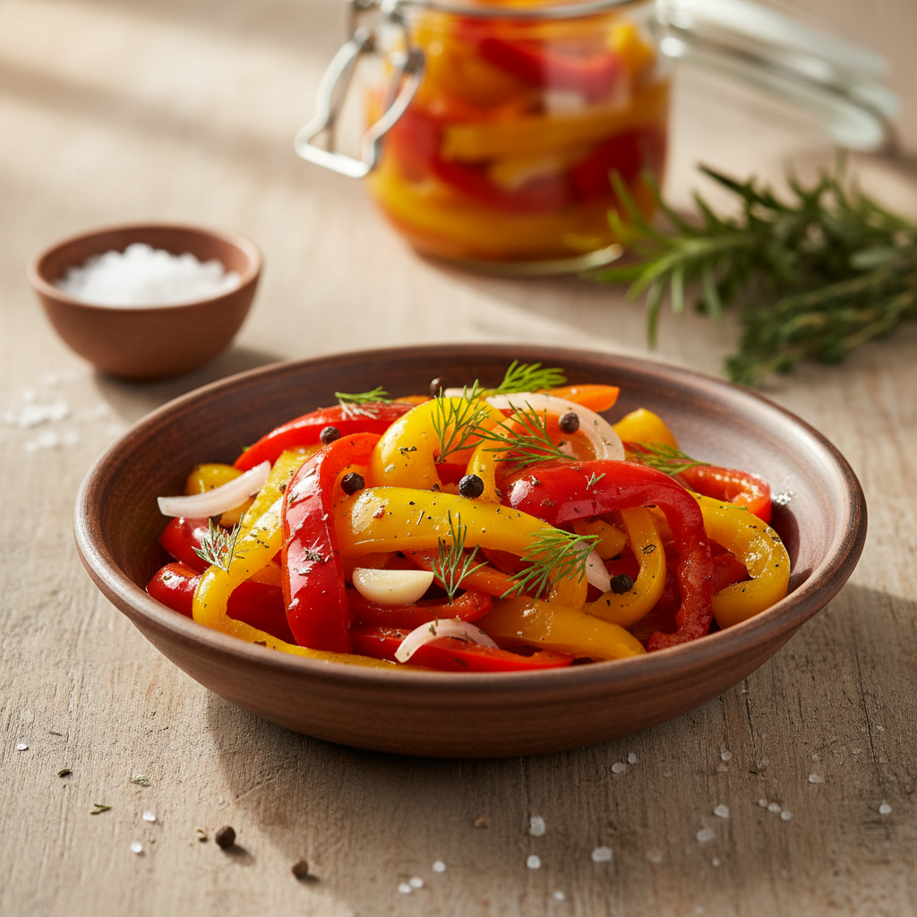 Marinuotos paprikos virtuvėje: kaip išnaudoti jų skonį ruošiant žiemos atsargas