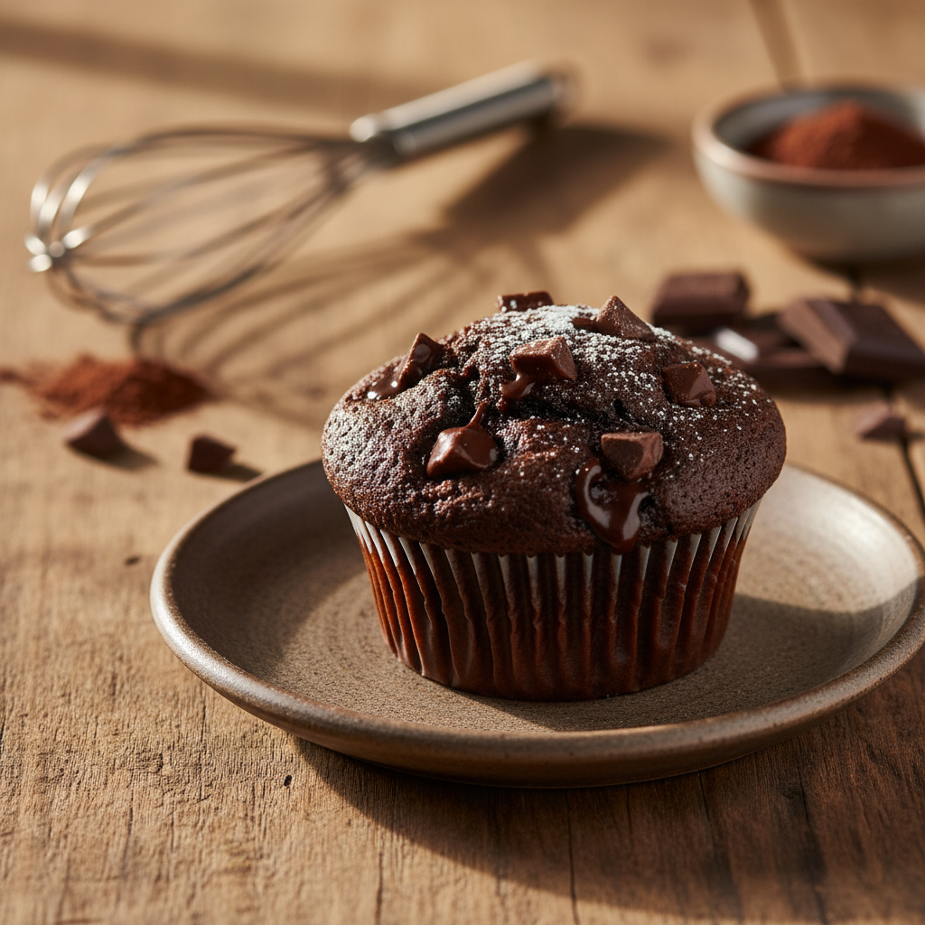 Drėgni šokoladiniai keksiukai: greitas ir gardus receptas