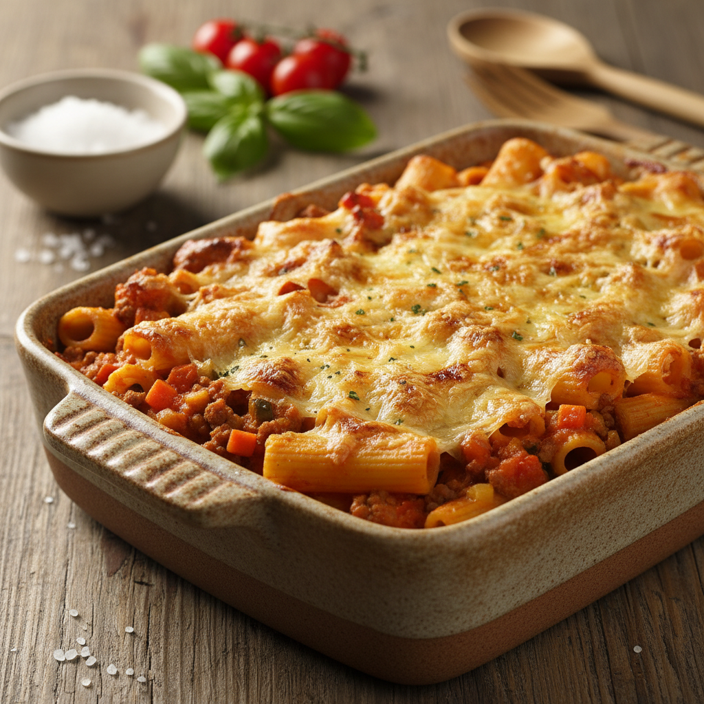 Greitas makaronų apkepas: soti ir pigi vakarienė šeimai