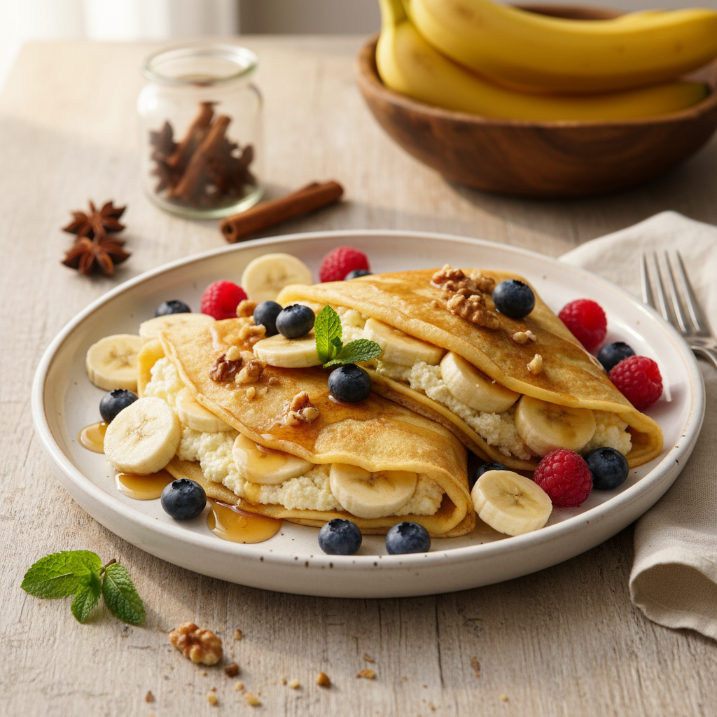 Lietiniai su varške ir bananais: receptas, kuris pakerės