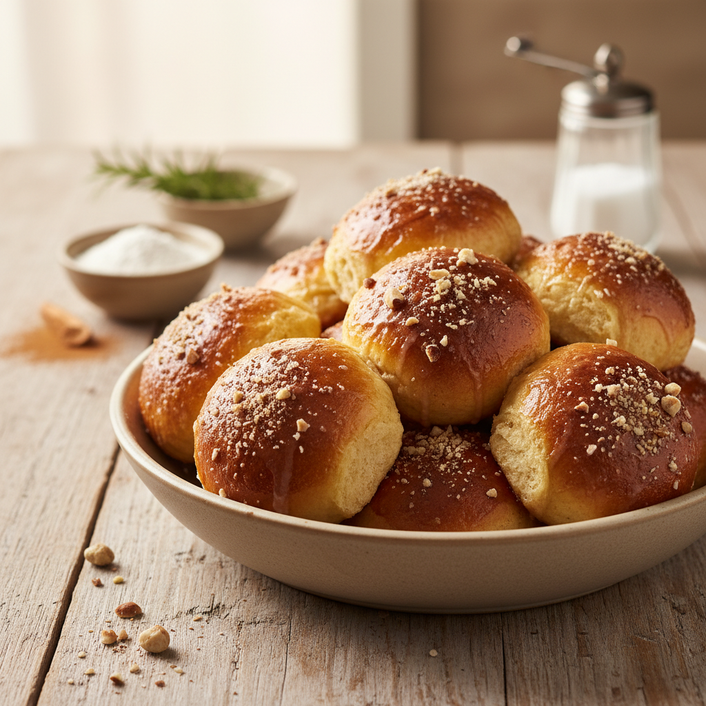 Purios mielinės bandelės: receptas, kuris tirpsta burnoje