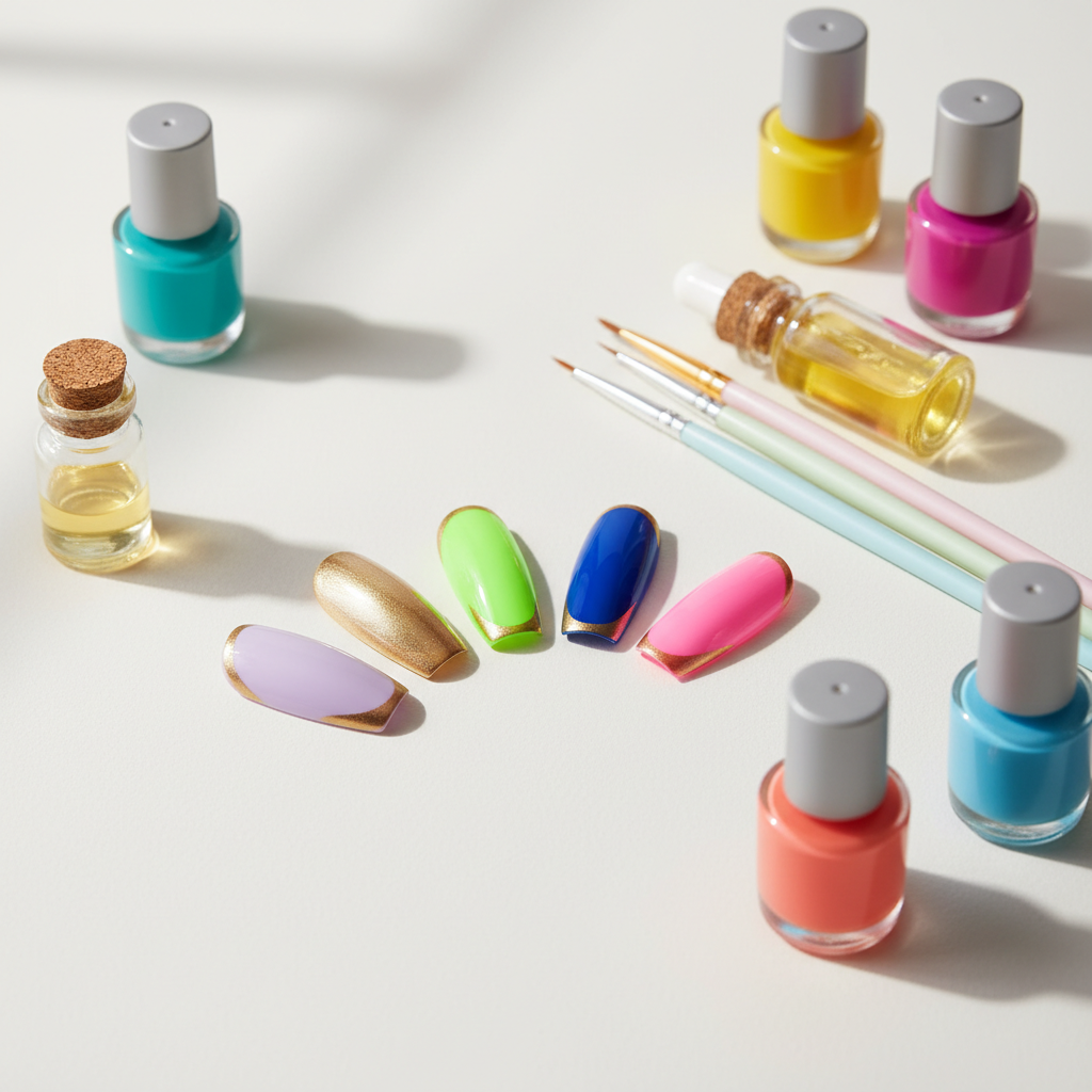 Spalvotas prancūziškas manikiūras: madingiausios idėjos