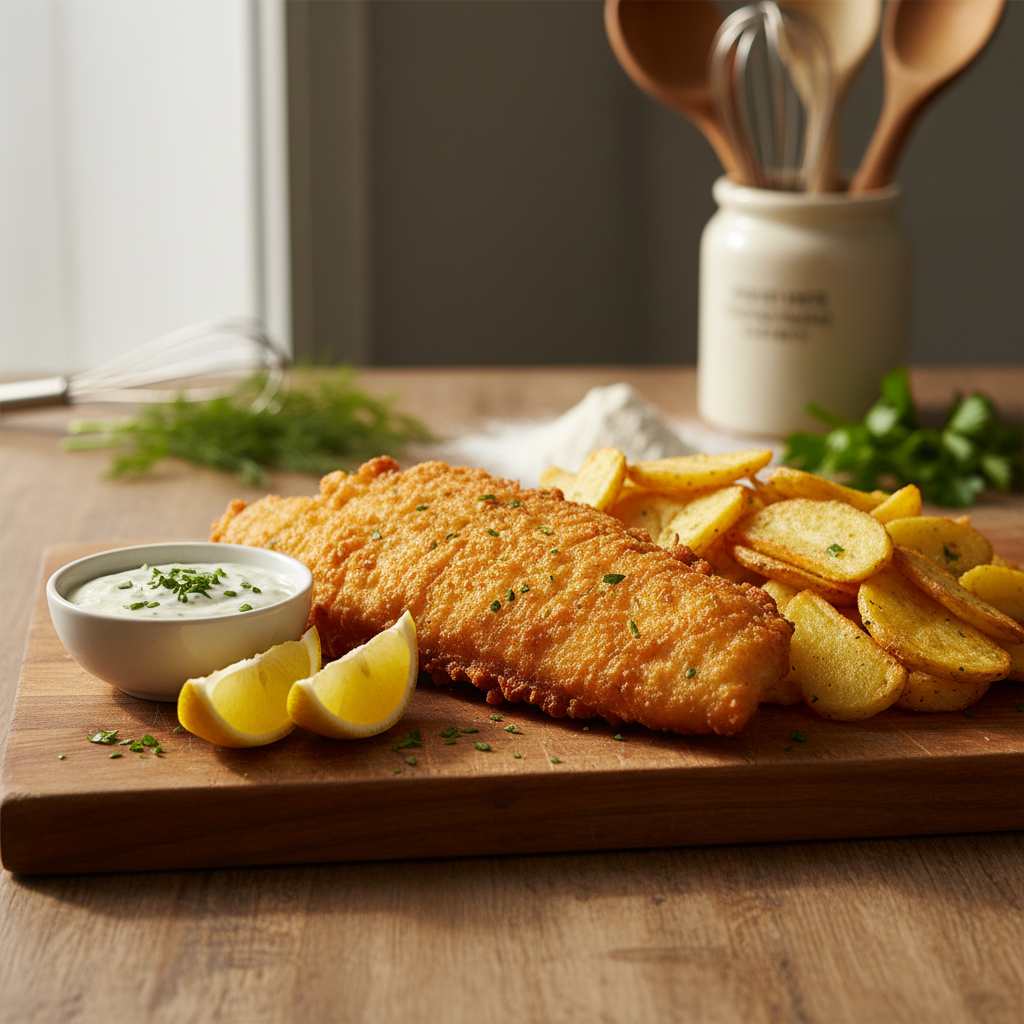 Tobulas „Fish and chips“ namuose: paslaptys ir receptas